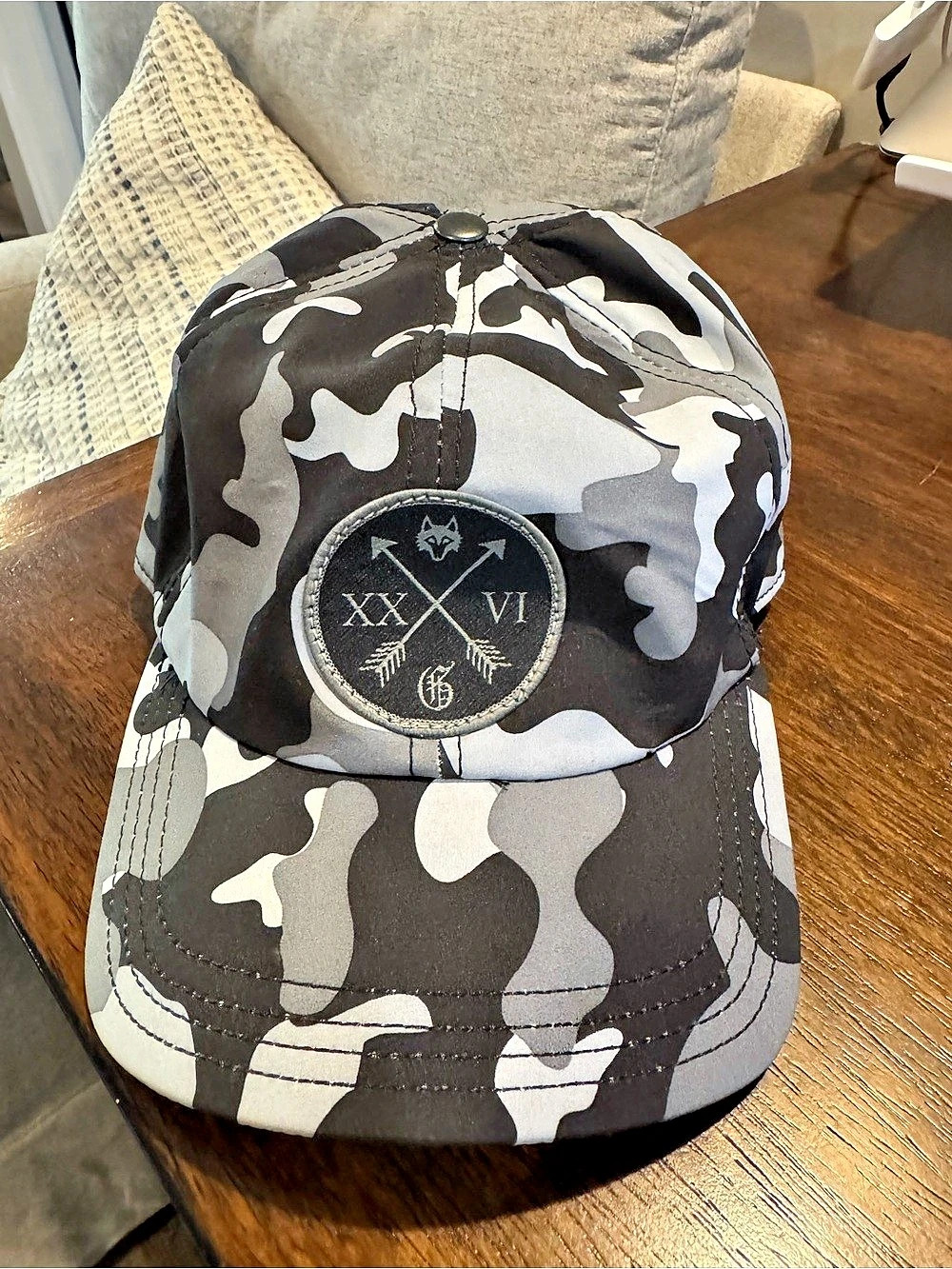 Greyson Creative King Camo Hat in Black & Gray Like New